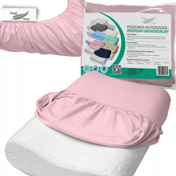 Polštář Povlak na ortopedický polštář bavlna Medi Sleep růžový 40 x 55 cm