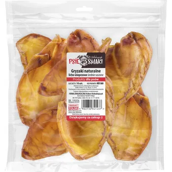 Pamlsek pro psa Kołodziejczyk Psí pochoutky Sušené vepřové ucho 10 ks Kousací hračka pro psa