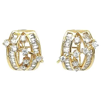 Náušnice Zlaté Náušnice se Zirkony 7120445