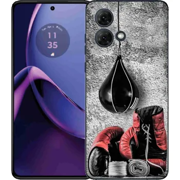 Boxovací pytel Gelový kryt mmCase na Motorola Moto G84 5G - boxovací pytel a rukavice