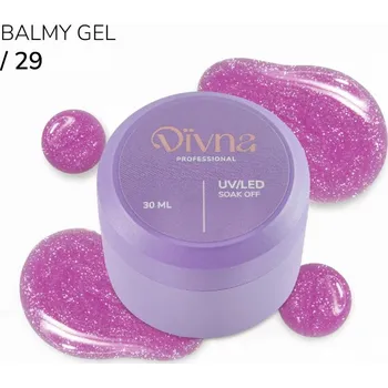 Lak na nehty DIVNA Balmy Gel 29 gel v lahvičce/kelímku s třpytkami 30 ml na nehty