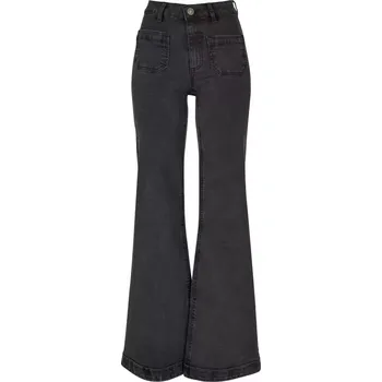 Dámské kalhoty Dámské kalhoty URBAN CLASSICS TB5452 BLACK WASHED 26