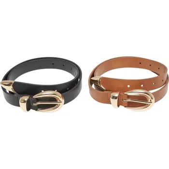 Opasek Dámský pásek URBAN CLASSICS TB7211A BLACK/GOLD/BROWN/GOLD L/XL