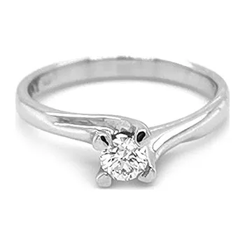 Prsten Zlatý Zásnubní Prsten s Diamantem 2010881