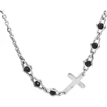 Stříbrný Růženec s Černými Spinely SXC009-SN50 6030020