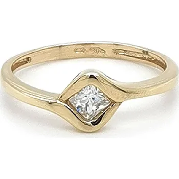 Prsten Zlatý Zásnubní Prsten se Zirkonem 7130917