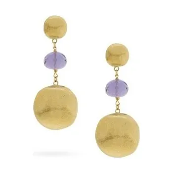 Náušnice Zlaté Náušnice Marco Bicego Africa s Ametysty 2020650