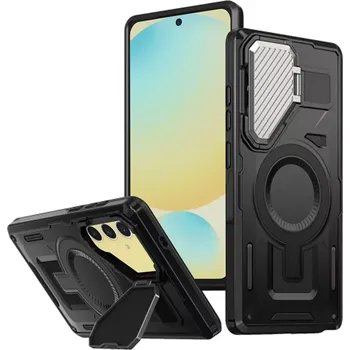 Pouzdro na mobilní telefon Kryt Samsung Galaxy S25 Plus, CamVault MagSafe, černý