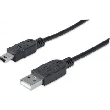 Kabel do PC MANHATTAN Kabel USB 2.0 A-mini B propojovací 1,8m 333375