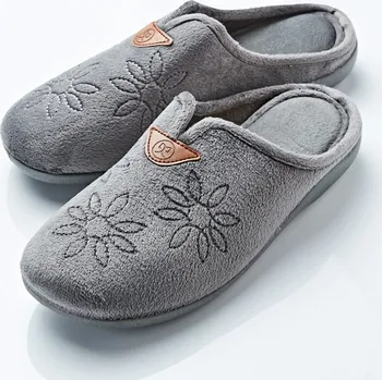 Dámské pantofle Pantofle Květina šedá 37