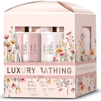 Kosmetická sada Grace Cole Mini sada péče o tělo Peony, Peach & Raspberry 3 ks