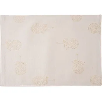 ubrus Dakls Prostírání voděodolné textilní metalická nit, béžová ozdoba, 32x45 cm, 8/96