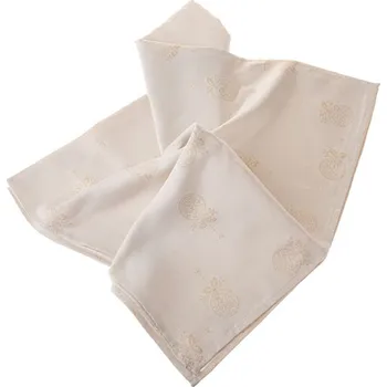 ubrus Dakls Ubrus voděodolný textilní s metalickou nití, béžová ozdoba, 140x140 cm, 6/24