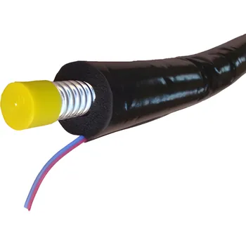 Předizolovaná solární trubka vlnovec 304 DN16 x1 m, 13mm izolace s vodičem