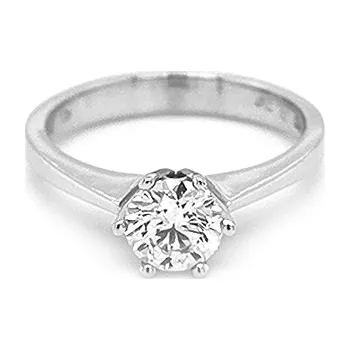 Prsten Zlatý Zásnubní Prsten s Diamantem 2011139