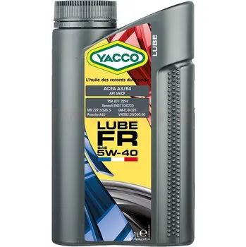 Motorový olej Motorový olej YACCO LUBE FR 5W40 1L, MY 30541