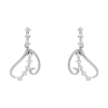 Náušnice Zlaté Visací Náušnice se Zirkony 7121817