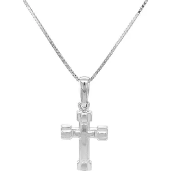 Přívěsek Kříž z Bílého Zlata 7151405
