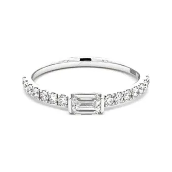 Prsten Zlatý Zásnubní Prsten Diamanty 2011791