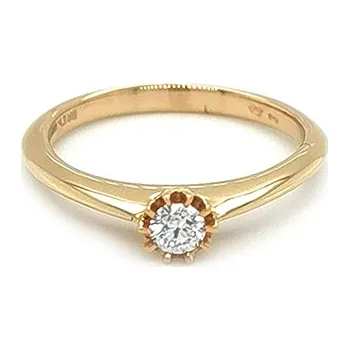 Prsten Zlatý Zásnubní Prsten s Diamantem FAG0021
