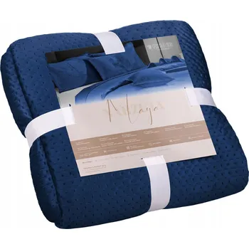 Prostěradlo Přehoz na postel Spod Igły i Nitki polyester 160 cm x 220 cm modrý