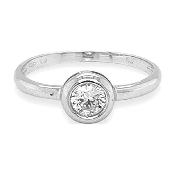 Prsten Zlatý Zásnubní Prsten se Zirkonem 7131532