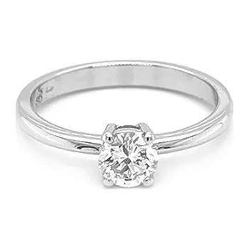 Prsten Zlatý Zásnubní Prsten s Diamantem 2010151