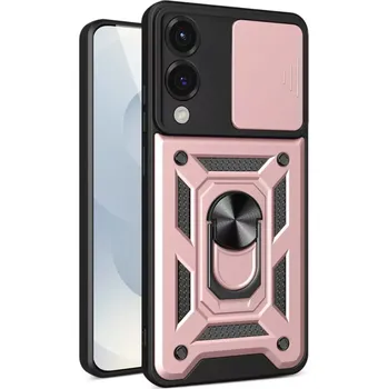 Pouzdro na mobilní telefon Kryt Samsung Galaxy S25 EDGE Techsuit CamShield Pro rose gold