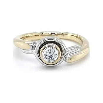 Prsten Prsten se Zirkonem z Kombinovaného Zlata 7130017