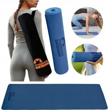 podložka na cvičení Podložka na cvičení Majestic Sport 183 cm x 61 cm modrá