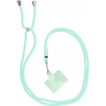 SWING přívěsek na telefon s nastavitelnou délkou / délka kabelu 165 cm (max 82,5 cm ve smyčce) / na rameno nebo krk - světle zelená