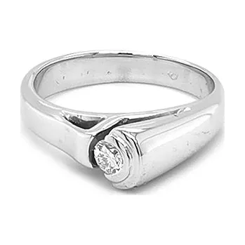 Prsten Zlatý Zásnubní Prsten s Diamantem 2011146