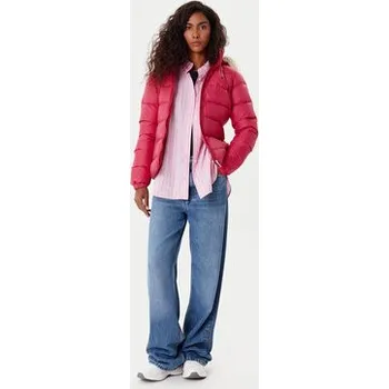 Pánské oblečení Tommy Jeans Vatovaná bunda Basic DW0DW18312 Červená Slim Fit L