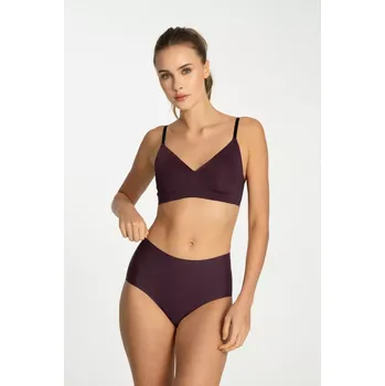 Podprsenka Jednoduché tričko podprsenka měkká DARK PLUM XL