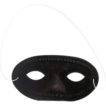 Karnevalová maska Škraboška polomaska, černá