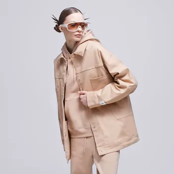 Pánská větrovka Jordan Bunda W J Trucker Jkt Béžová L