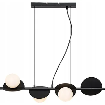 Rabalux JULES Závěsné svítidlo industriální černé s bílými koulemi 4xG9