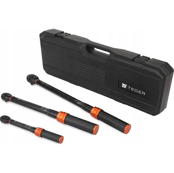 Klíč Sada momentových klíčů 1/2", 1/4", 3/8" 72T (3 ks) TEGER