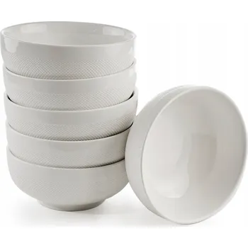 6x SALÁTOVÁ MISKA Tudor England 15 cm MISKY NA POLÉVKU, DEZERTY, SVAČINKY – BÍLÁ SADA