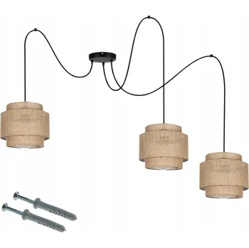 Závěsné svítidlo Riske BOHO 3-bodové světlo E27