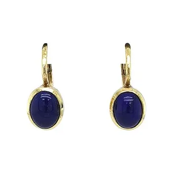 Náušnice Zlaté Náušnice Lapis Lazuli 7120727