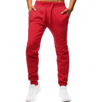 DStreet pánské tepláky červené barvy velikost XL