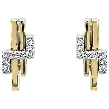 Náušnice Zlaté Náušnice s Diamanty 2020469