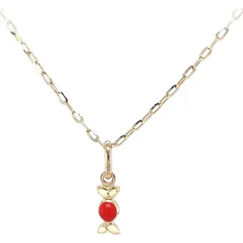 Přívěsek Zlatý Bonbón Radosti – Hravý Šperk se Smaltovými Detaily 7150767