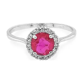 Prsten Zlatý Prsten s Barevnými Kameny 7131429