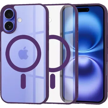Pouzdro na mobilní telefon Kryt iPhone 16, Techsuit - MagSafe Pro, fialový