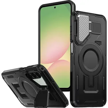 Pouzdro na mobilní telefon Kryt Samsung Galaxy A36 5G, CamVault MagSafe, černý