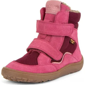 Dívčí zimní obuv Dívčí zimní barefoot boty TEX WINTER Fuxia, Froddo, G3160233-5, fuxia - 23