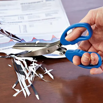 Kuchyňské nůžky 3Pagen Skartovací nůžky na papír Délka 19,2 cm.