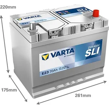 Auto-moto Varta Dynamic SLI E23 570412063K262 12V 70Ah 630A